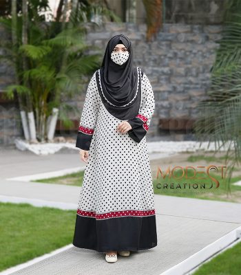 (Polka dot) printed Abaya