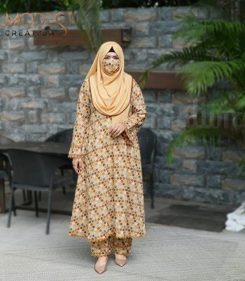 577-(Mustard-yellow)-Moslin-kurti-3