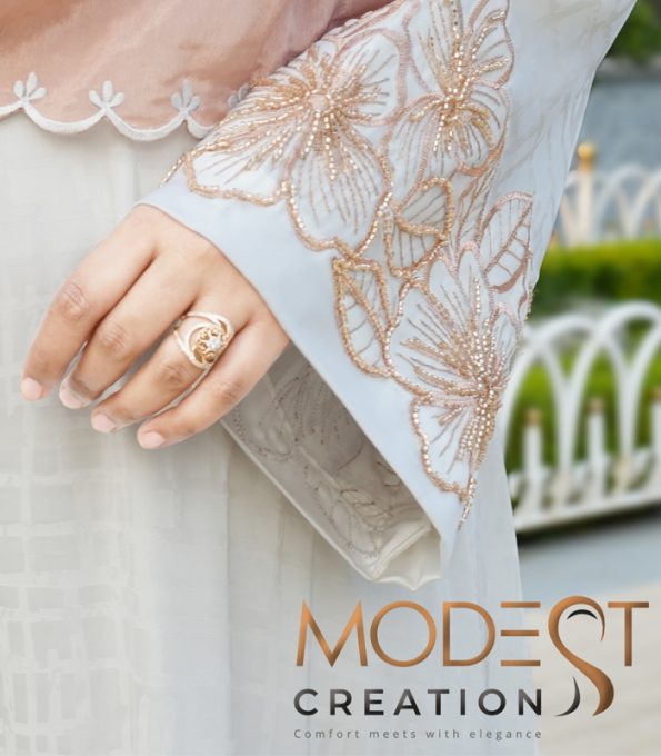 Double layered Abaya,Iris Walnut