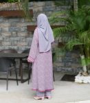 (Light Blue Gray& onion pink)kurti set (1)