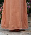 (Melon Orange) Polka Dot abaya (1)