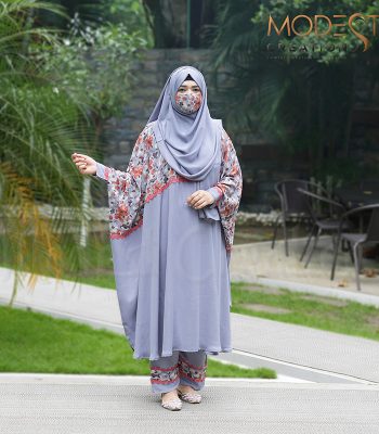 Ash Semi long Abaya