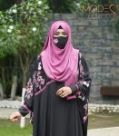 Black Semi long Abaya