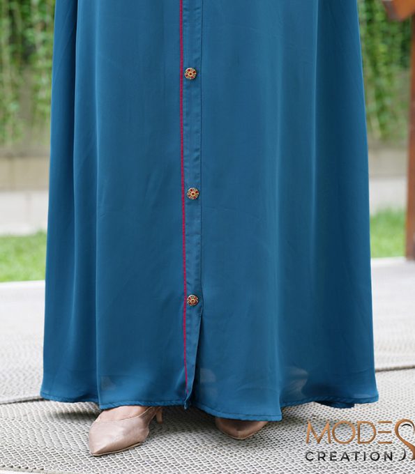 (Crystal Teal) Abaya