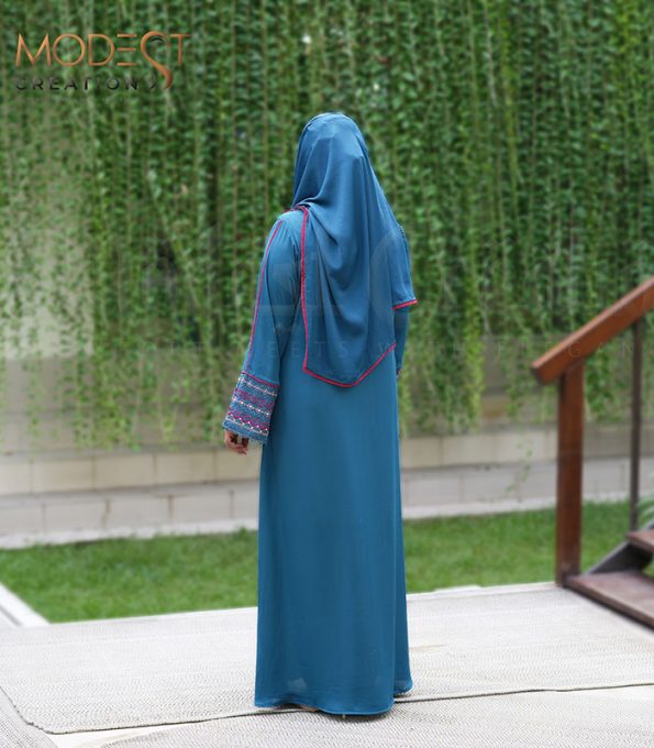 (Crystal Teal) Abaya
