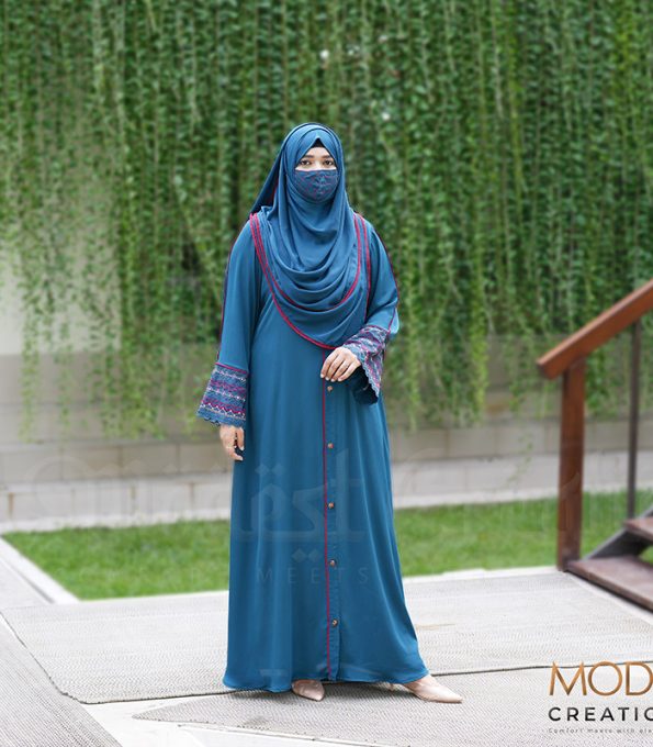 (Crystal Teal) Abaya