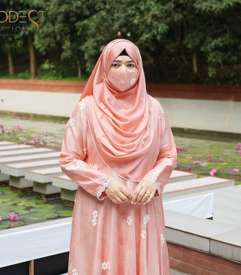 (Light Salmon) Gown Style Abaya