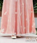(Light salmon) Gown style abaya (2)