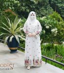 (Off-white) double part Abaya
