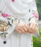 (Off-white) double part Abaya
