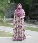 Floral Printed Gown-Style Abaya (1)