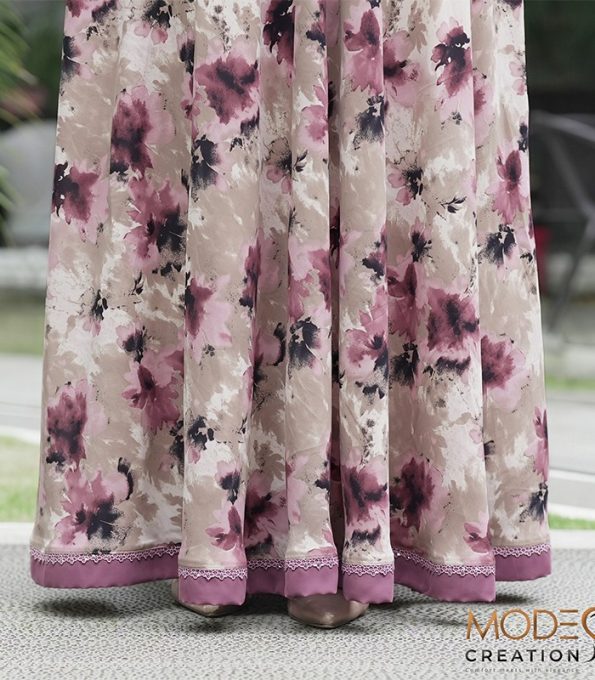 Floral Printed Gown-Style Abaya (1)